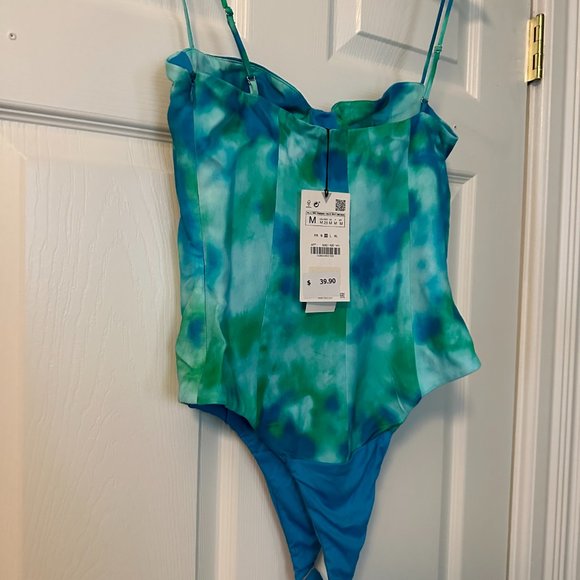 NWT ZARA TIE DYE BODY SUIT - Picture 7 of 7